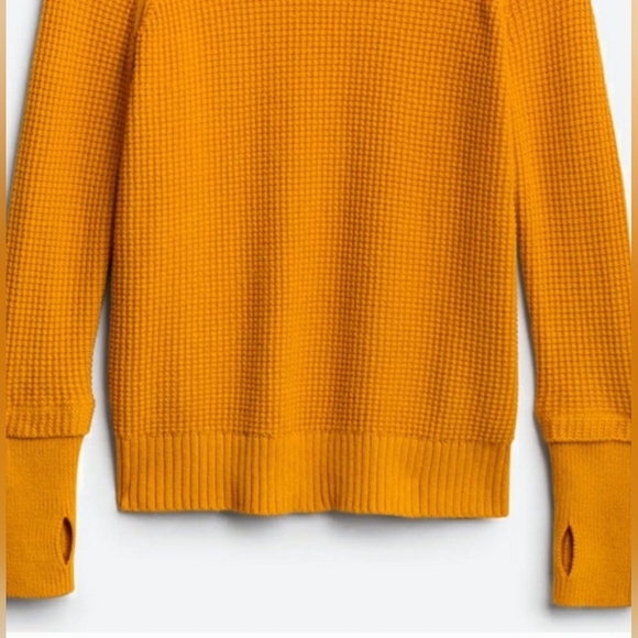 Market & Spruce Sharon Thumb Hole Cotton Blend Pullover - Picture 3 of 6